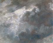 John Constable Sun bursting through dark clouds oil